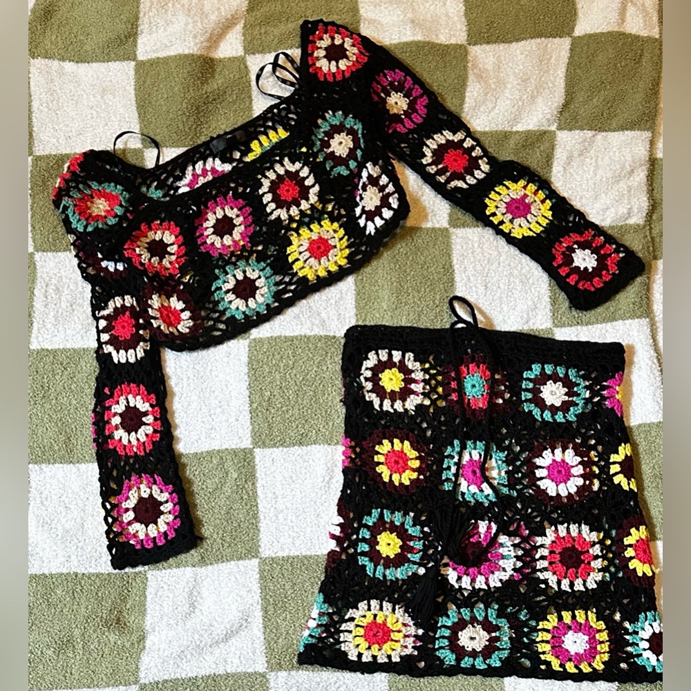 Misguided knit cover up set